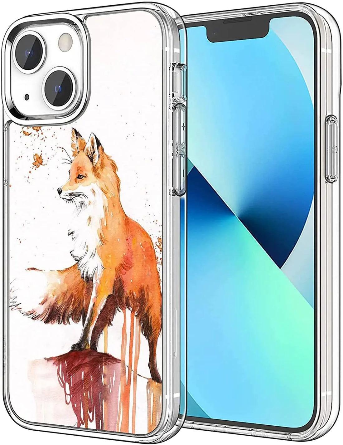 iPhone 12 Pro Case Vintage Cute Funny Fox Clear Case