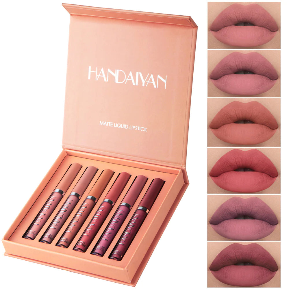 HANDAIYAN Matte Liquid Lipstick Set - Vibrant Long-Lasting Colors