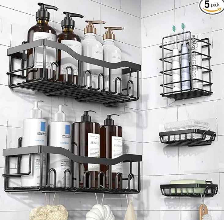 Stylish Bathroom Wall-mounted Storage Rack for Organized Spaces