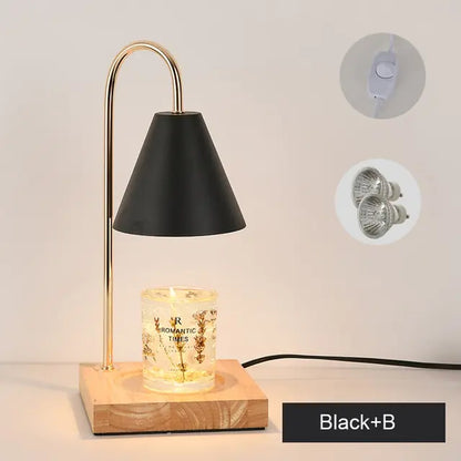 Table Lamp Melting Candles for Cozy Ambiance and Elegance