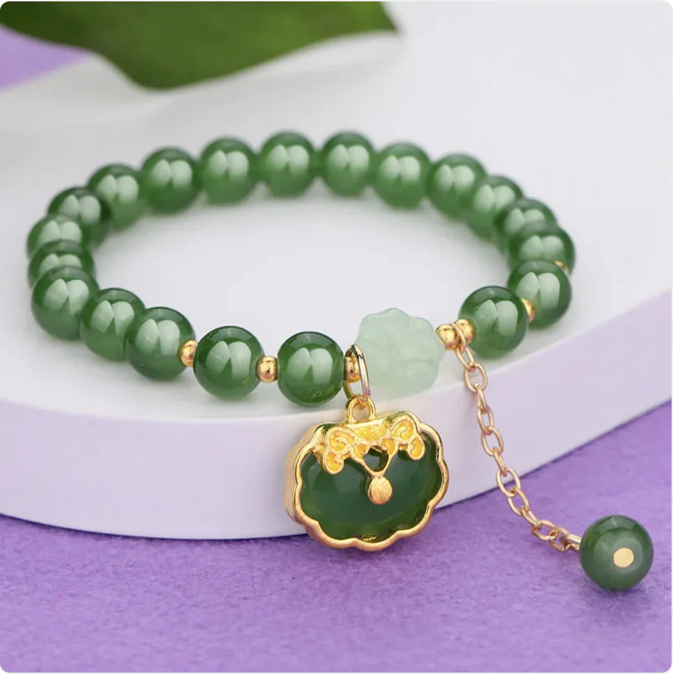 Ethnic Aventurine Bracelet with Vibrant Glass Beads