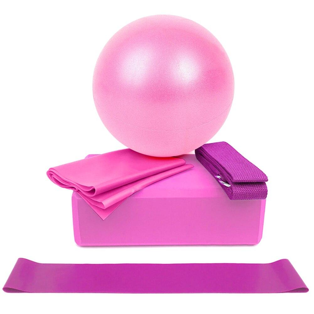 5 Pcs Yoga Equipment Ball Blocks Set for Balanced Practice