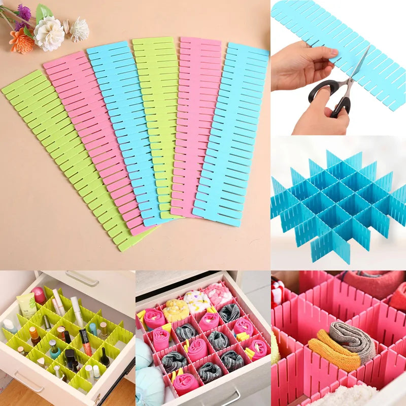 Customizable Combination Adjustable Drawer Organizer for Clutter-Free Spaces