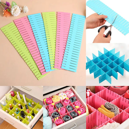 Customizable Combination Adjustable Drawer Organizer for Clutter-Free Spaces