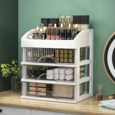 Stylish Multi-Layer Desktop Organizer Storage Box for Clutter-Free Spaces