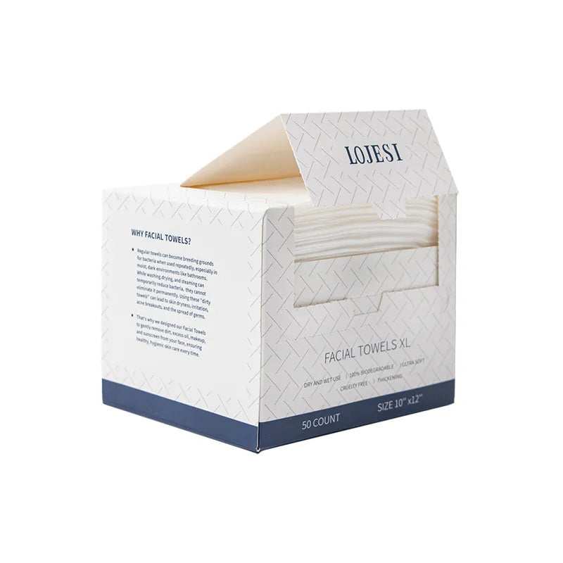 Soft 50- Disposable Face Cloths for Everyday Hygiene