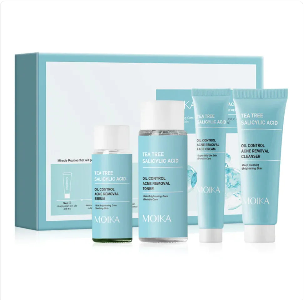 Tea Tree Salicylate Skincare Set for Glowing Complexion