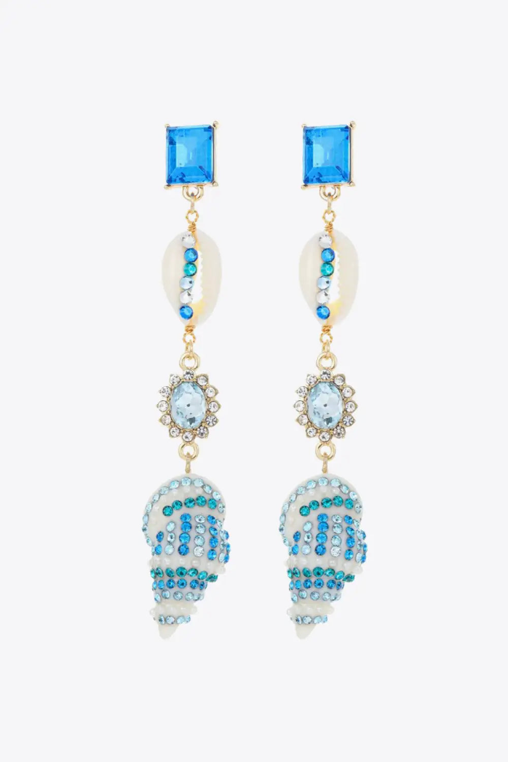 Better Love Next Time Conch Drop Earrings for Coastal Elegance