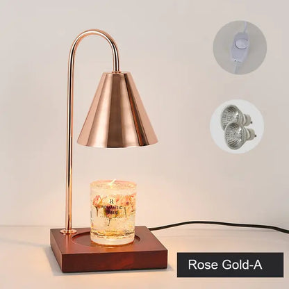 Table Lamp Melting Candles for Cozy Ambiance and Elegance