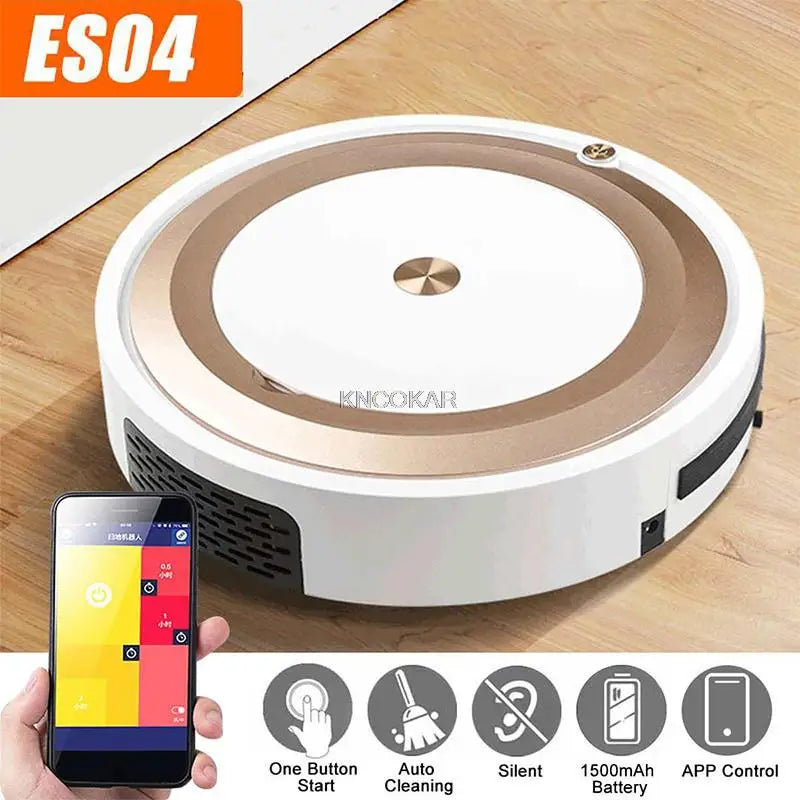 ES04 Robot Vacuum Cleaner For Home With App Control