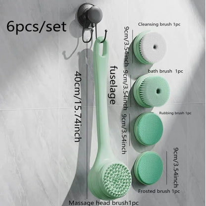 Electric Dual-Handle Bath Brush for Ultimate Cleansing