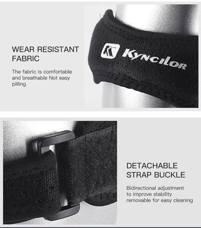Adjustable 1 Piece Knee Patellar Tendon Support Sleeve
