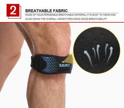 AOLIKES 1PCS Adjustable Knee Pad for Pain Relief Support