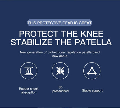 Adjustable 1 Piece Knee Patellar Tendon Support Sleeve
