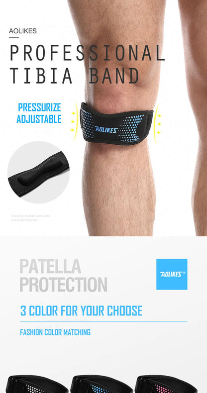 AOLIKES 1PCS Adjustable Knee Pad for Pain Relief Support