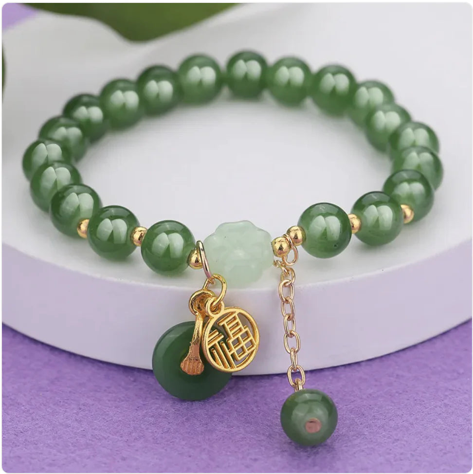 Ethnic Aventurine Bracelet with Vibrant Glass Beads