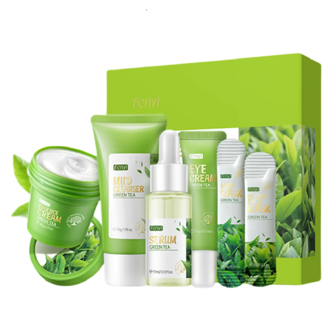 Green Tea Skincare Set 19-In-1 Gift for Teen Girls