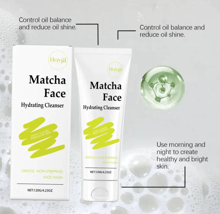 Matcha Moisturizing Facial Cleanser for Hydrated Skin