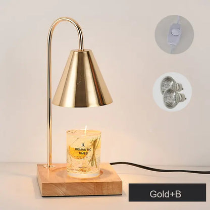 Table Lamp Melting Candles for Cozy Ambiance and Elegance