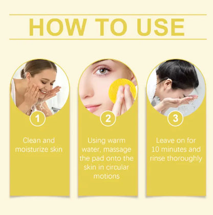 Turmeric Infused Cleansing Pads for Glowing Skin