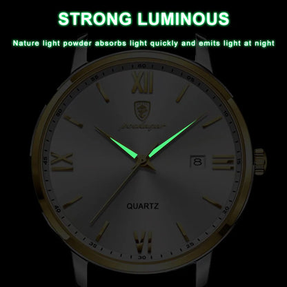 Leather Men Quartz Luxury Watches for Timeless Elegance
