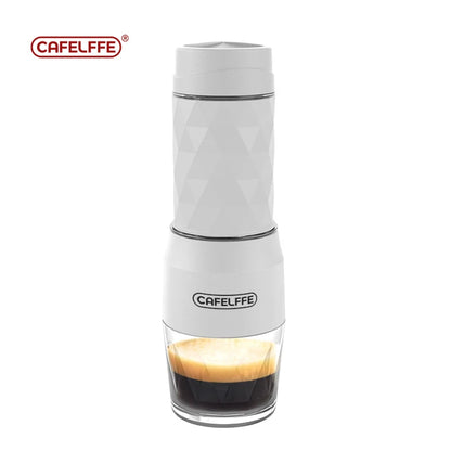 Cafelffe 3 In1 Portable Coffee Machine Hot/Cold Water Manual Espresso Maker For Capsule &amp; Ground Hand Press Brewer hiking Travel