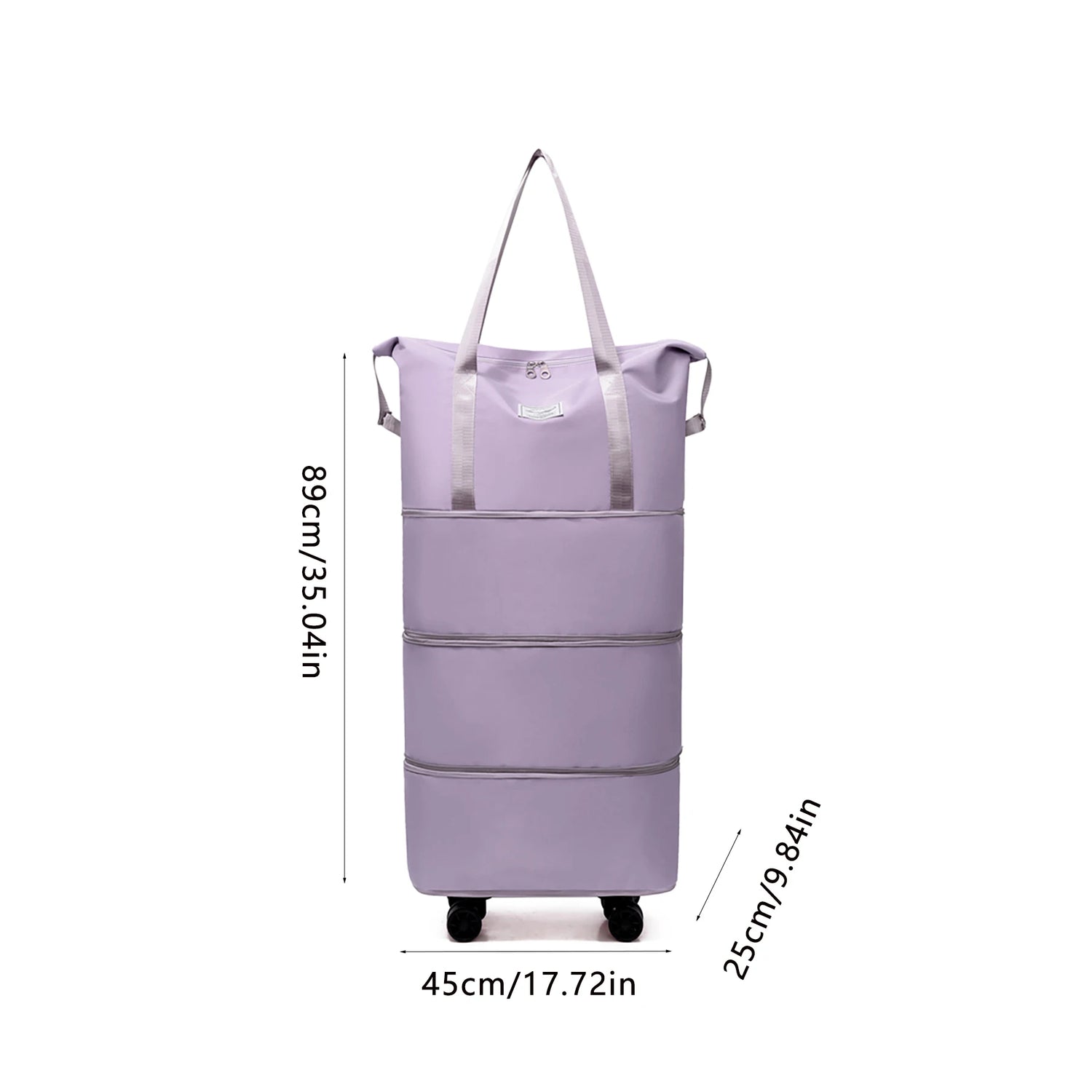 Giant Rolling Travel Duffel Bag - Spacious Lightweight Luggage