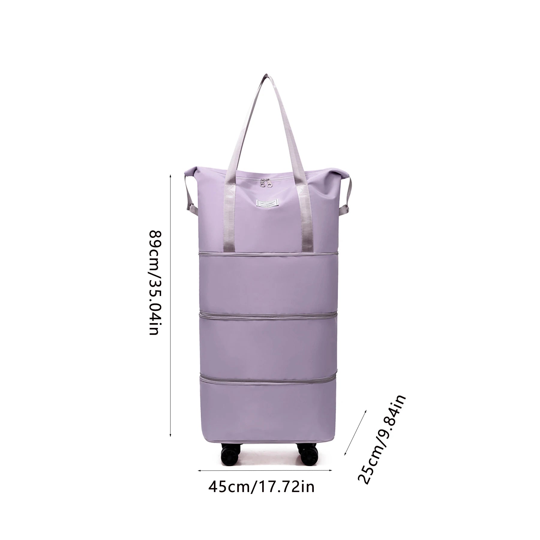 Giant Rolling Travel Duffel Bag - Spacious Lightweight Luggage