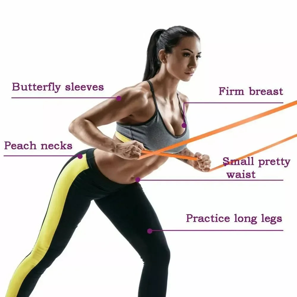 5~120lbs Fitness Resistance Band for Boxing and Yoga