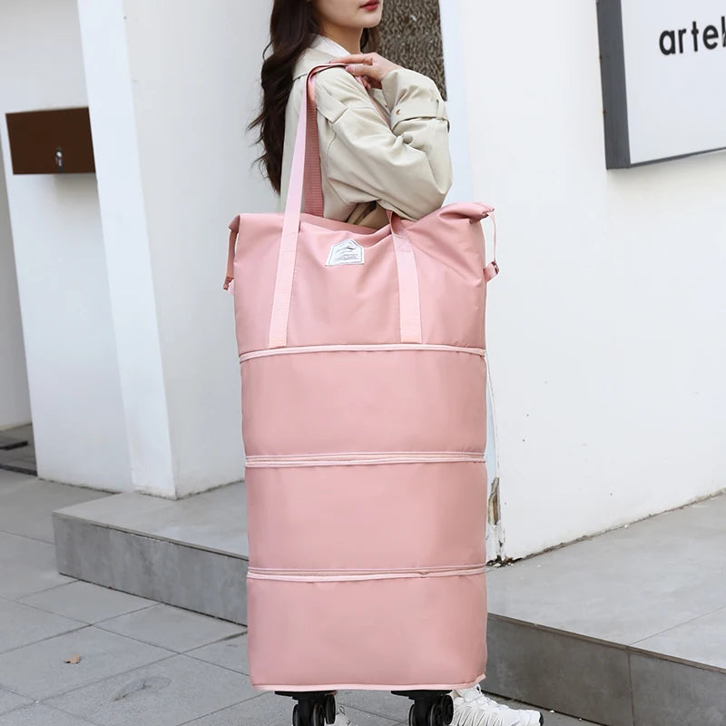 Giant Rolling Travel Duffel Bag - Spacious Lightweight Luggage