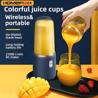 Portable Juicer Blender 400ml USB Charging Smoothie Cup