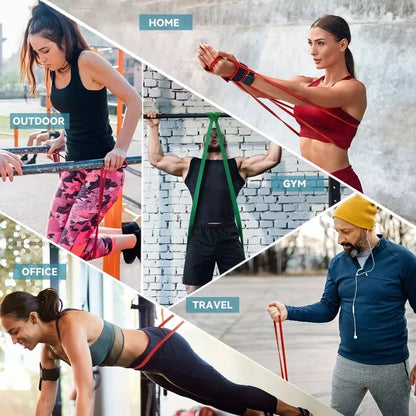5~120lbs Fitness Resistance Band for Boxing and Yoga