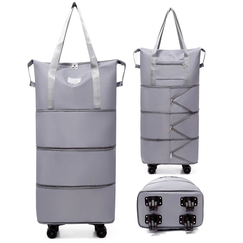 Giant Rolling Travel Duffel Bag - Spacious Lightweight Luggage