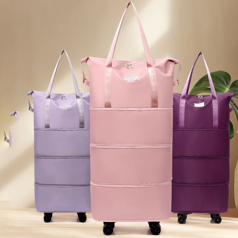 Giant Rolling Travel Duffel Bag - Spacious Lightweight Luggage