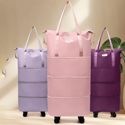 Giant Rolling Travel Duffel Bag - Spacious Lightweight Luggage