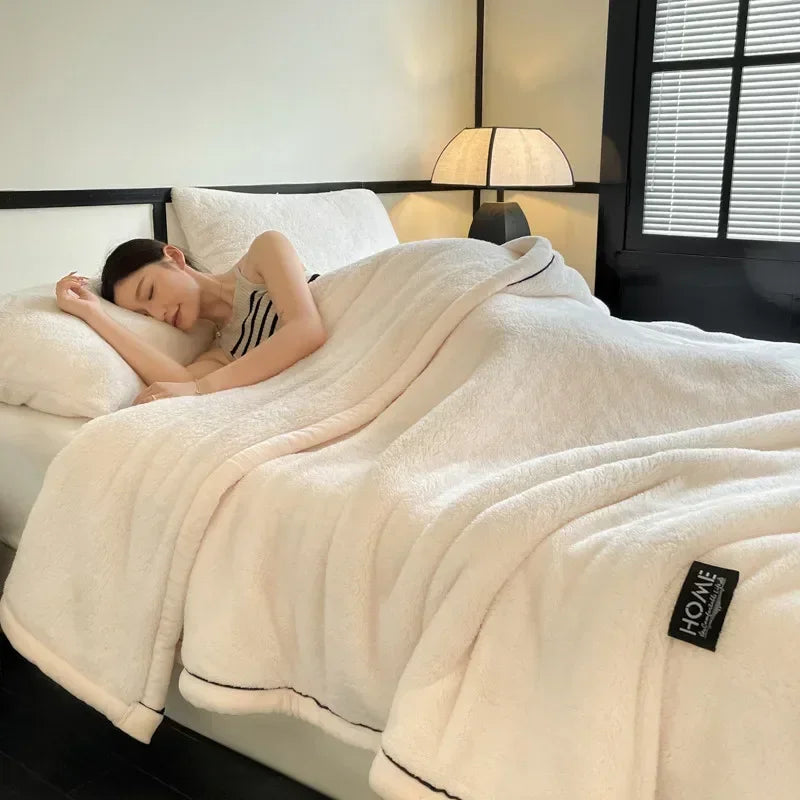 2024 New Class A Cotton Velvet Light Luxury Blanket