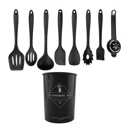 Green Heat Resistant Silicone Utensil Set for Non-Stick Cooking