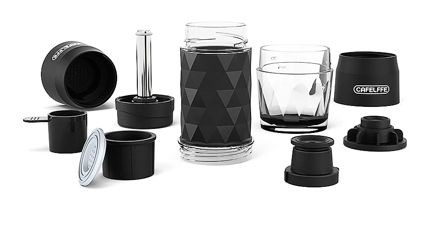 Cafelffe 3 In1 Portable Coffee Machine Hot/Cold Water Manual Espresso Maker For Capsule &amp; Ground Hand Press Brewer hiking Travel