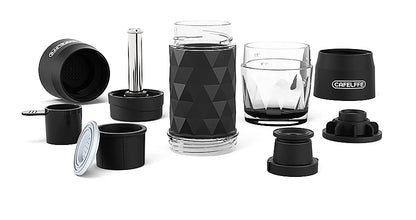 Cafelffe 3 In1 Portable Coffee Machine Hot/Cold Water Manual Espresso Maker For Capsule &amp; Ground Hand Press Brewer hiking Travel