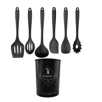 Green Heat Resistant Silicone Utensil Set for Non-Stick Cooking