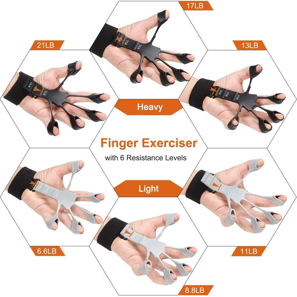 Finger Gripper Finger Exerciser With 6 Resistance Levels