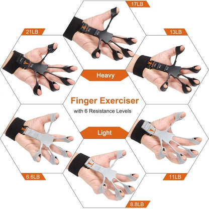 Finger Gripper Finger Exerciser With 6 Resistance Levels