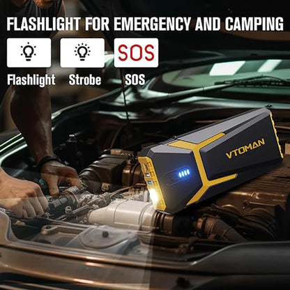 VTOMAN Power Bank 20000mAh Jump Starter 4500A Car Charger