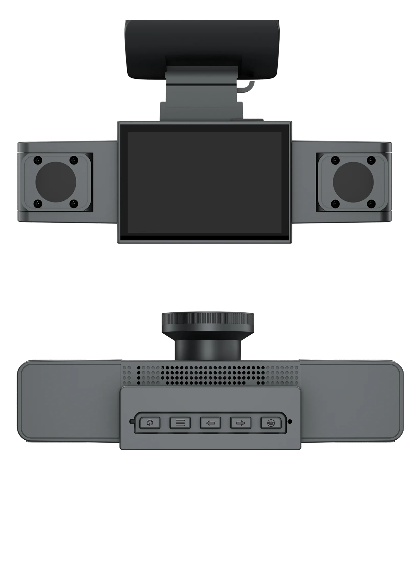 3 Channel Dash Cam Video Recorder with 24H Parking Monitor