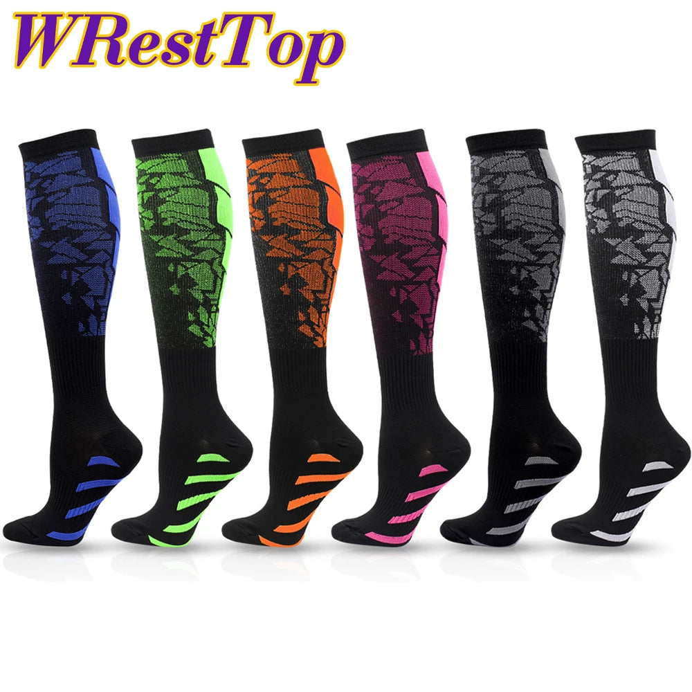 1Pair Compression Socks for Circulation and Outdoor Sports