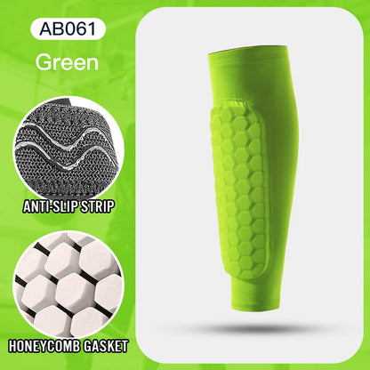 1Pcs Football Shin Guard Socks with Foam Compression Sleeves