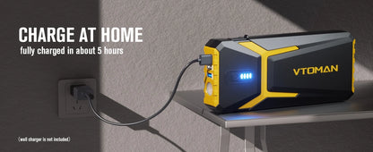 VTOMAN Power Bank 20000mAh Jump Starter 4500A Charger