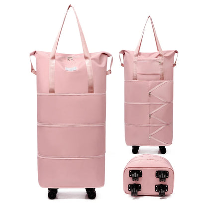 Giant Rolling Travel Duffel Bag - Spacious Lightweight Luggage