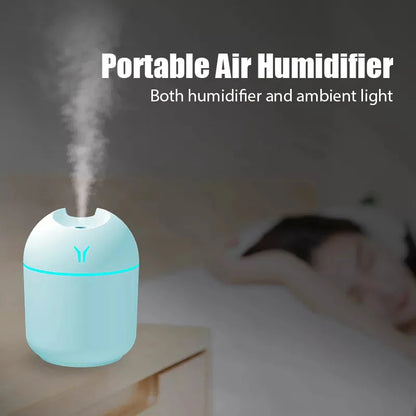 Mini Ultrasonic 250ML Air Humidifier With Romantic Light