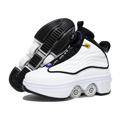 Unisex Automatic Retractable Roller Skates High Sneakers